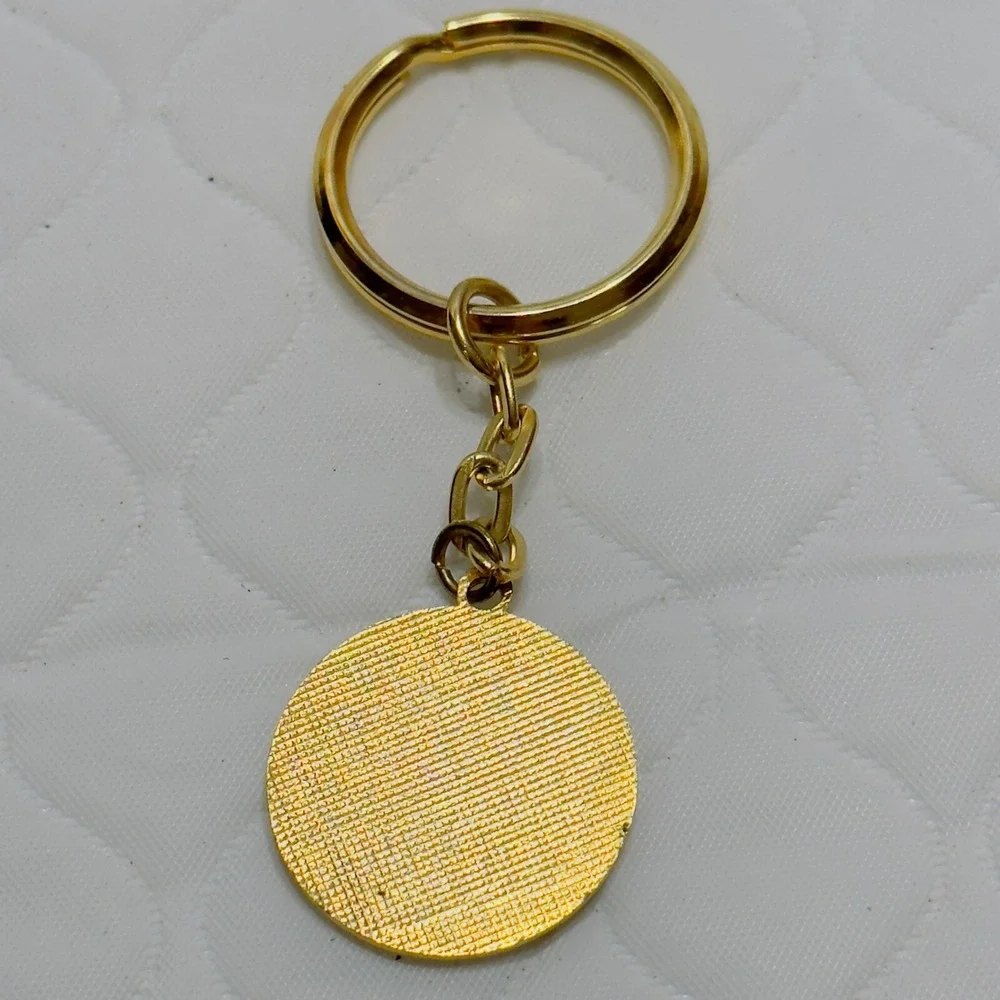 Auburn Tigers Keychain Metal Heavyweight Team Logo Key Ring Gold Tone Vintage